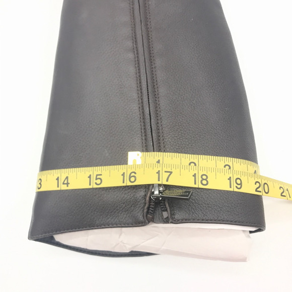 Kenneth Cole Womens Branden Buckle Riding Boots Brown Leather Straps 9.5 M New - Picture 4 of 10